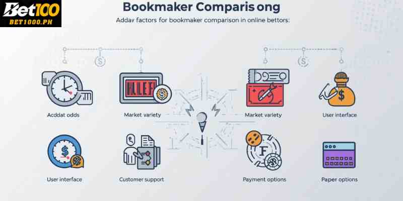 key factors for bookmaker comparison in online betting