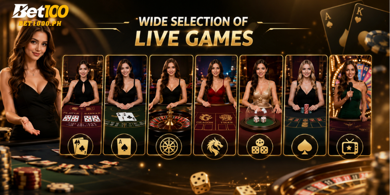 Wide Selection of Live Games